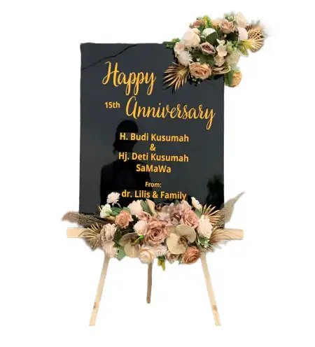 Papan Bunga Akrilik Kemiri Muka Beji