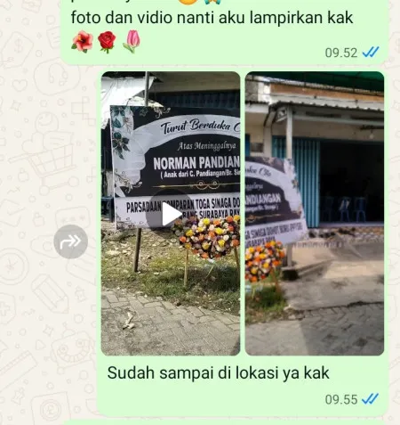 Pengiriman Karangan Bunga Kemiri Muka Beji